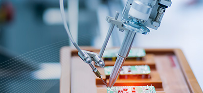 manufacturing image - close up of machine